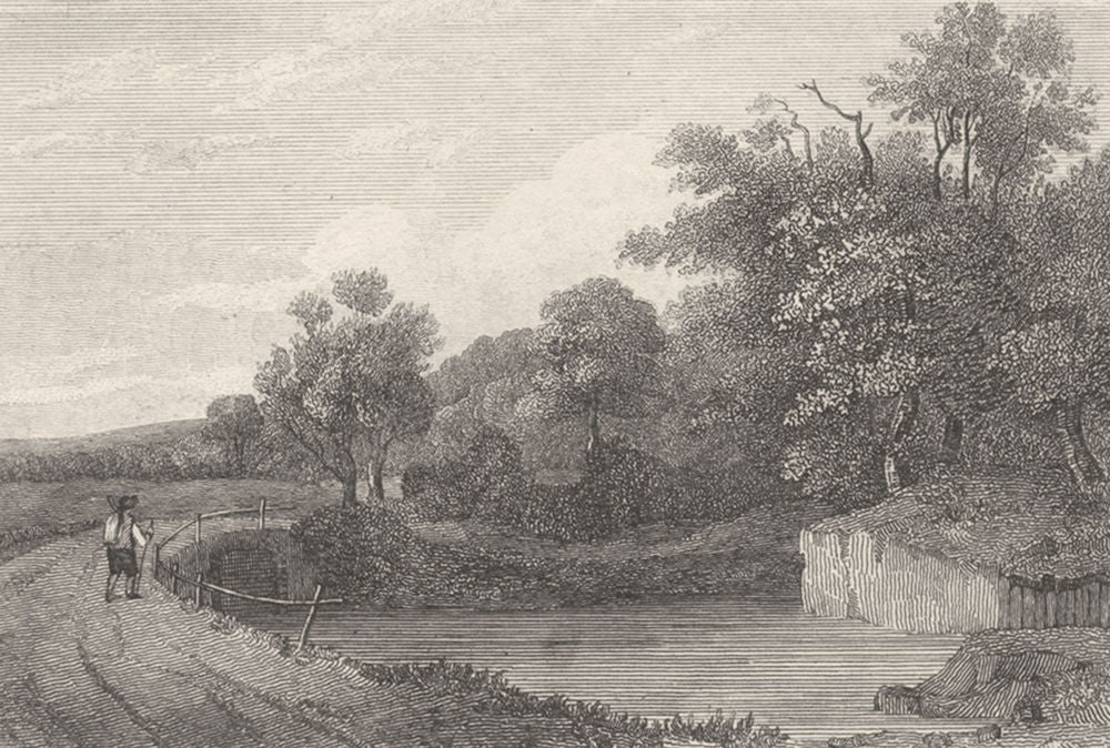 KENT. Near Tunbridge. DUGDALE 1835 old antique vintage print picture